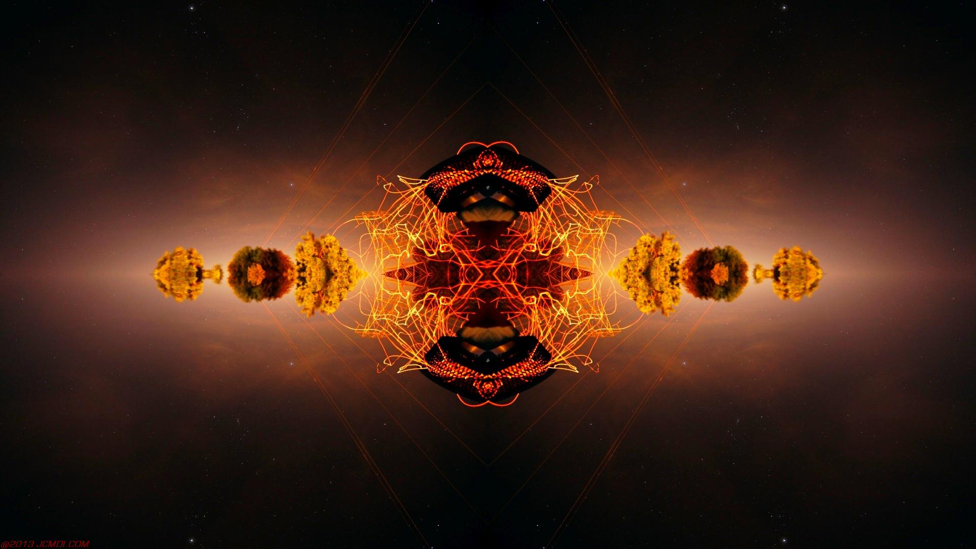 Chimney Sparks Abstract Artwork Timelapse Still Images